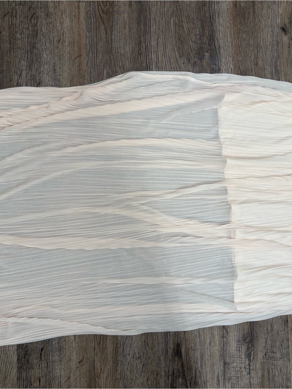 Massimo Dutti Pleated Maxi Skirt in Pale Peach - Picture 13 of 13